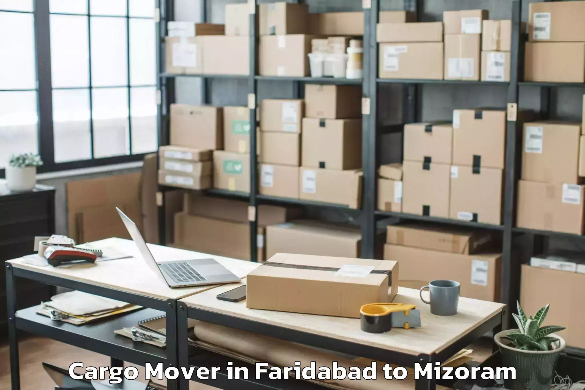 Leading Faridabad to Thenzawl Cargo Mover Provider